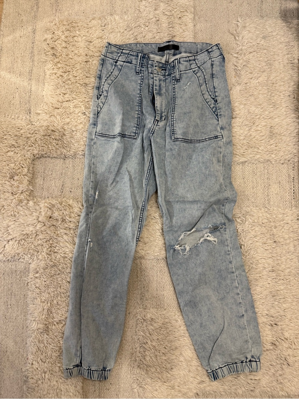 Joes women’s  Light Blue Washed Denim Jogger Jeans
